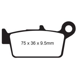PLAQUETTES DE FREIN - SÉRIE MXS - FA131MXS ARRIÈRE