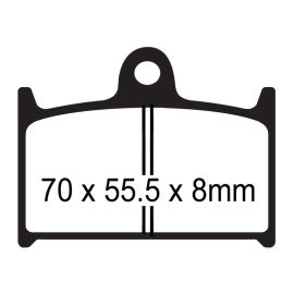 PLAQUETTES DE FREIN - SÉRIE FA - FA145 AVANT