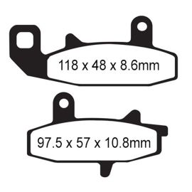 PLAQUETTES DE FREIN - SÉRIE R - FA147R AVANT