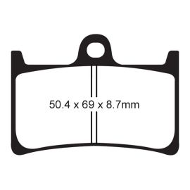 PLAQUETTES DE FREIN - SÉRIE HH - SFA252HH AVANT