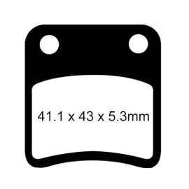 PLAQUETTES DE FREIN - SÉRIE SFA - SFA257/2 AVANT/ARRIÈRE/PARK