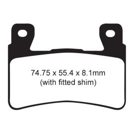 PLAQUETTES DE FREIN - SÉRIE HH - FA265HH AVANT