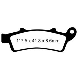 PLAQUETTES DE FREIN - SÉRIE SFAHH - SFA324HH AVANT