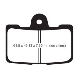 PLAQUETTES DE FREIN - SÉRIE HH - FA4544HH AVANT