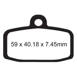 PLAQUETTES DE FREIN - SÉRIE X - FA612X AVANT