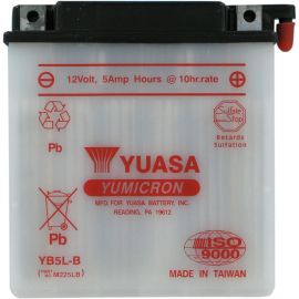 BATTERIE CONVENTIONNELLE YUASA YB5L-B YUMICRON (ACIDE VENDU SÉPARÉMENT)