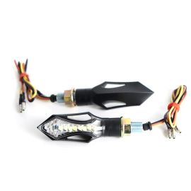 CLIGNOTANTS 'FLOW' NOIR DEL ARRIÈRE 3 FILS 2PCS