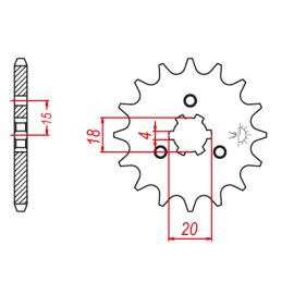 ROUE D'ENGRENAGE 520P