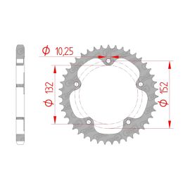 ROUE D'ENGRENAGE AR. 525P