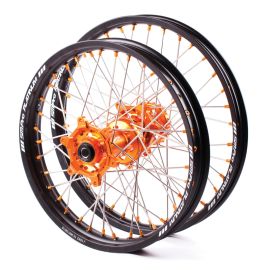 ROUE MX COMPLÈTE ARRIÈRE KTM ORANGE/NOIR MAT/ORANGE