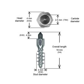 ST - CRAMPONS STANDARD (19MM)
