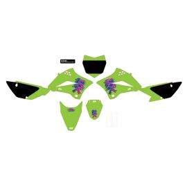 ENSEMBLE GRAPHIQUE ''RETRO KX'' POUR KAWASAKI