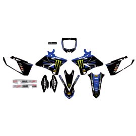 ENSEMBLE GRAPHIQUE COMPLET MONSTER ENERGY STAR - YAMAHA YZ 125/250 WHT BG