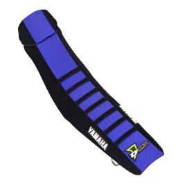 COUVRE-SIÈGE YAMAHA YZ 125-250 NOIR/BLEU/NERVURES NOIRES