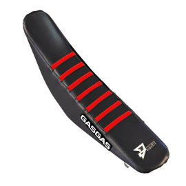 COUVRE-SIÈGE GASGASMC 125-450 NOIR/NEVURES ROUGES