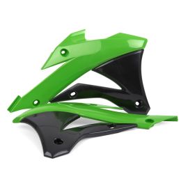 CACHE-RADIATEUR KAWASAKI (VERT/NOIR)