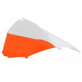 COUVERCLE DE BOÎTE À AIR KTM (BLANC/ORANGE)