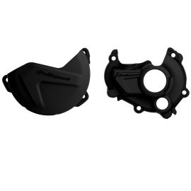 ENSEMBLE PROTECTION DE CARTER D'EMBRAYAGE ET D'ALLUMAGE YAMAHA (NOIR)