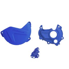 ENSEMBLE PROTECTION DE CARTER D'EMBRAYAGE ET D'ALLUMAGE YAMAHA (BLEU)