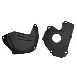 ENSEMBLE PROTECTION DE CARTER D'EMBRAYAGE ET D'ALLUMAGE KAWASAKI (NOIR)