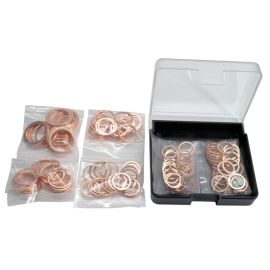 ASSORTIMENT DE RONDELLES EN CUIVRE POUR BOUCHON DE VIDANGE 120PCS