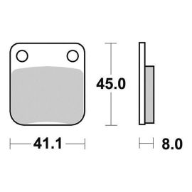 PLAQUETTES DE FREIN SERIE - PLATINUM - (FA54X) AVANT/ARRIÈRE