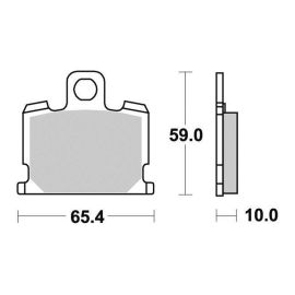 PLAQUETTES DE FREIN SERIE - PLATINUM - (FA71) AVANT