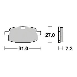 PLAQUETTES DE FREIN SERIE - ECO-FRICTION - (FA169) AVANT
