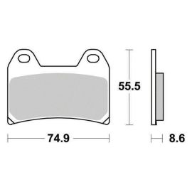 PLAQUETTES DE FREIN SERIE ECO-FRICTION AVANT