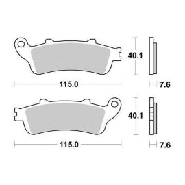 PLAQUETTES DE FREIN SERIE - SINTERGRIP - (FA261HH) AVANT/ARRIÈRE