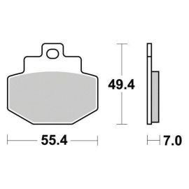 PLAQUETTES DE FREIN SERIE - ECO-FRICTION - (FA321) ARRIÈRE