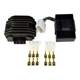 KIT RÉGULATEUR DE TENSION + BOÎTE ÉLECTRONIQUE PROTÉGÉ CONTRE LA SURTENSION (KAWASAKI)