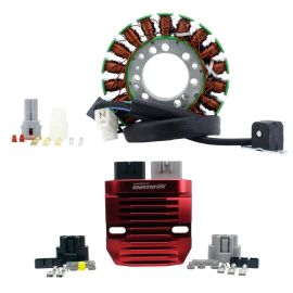 KIT STATOR + RÉGULATEUR MOSFET EN ALUMINIUM (TRIUMPH)