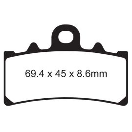PLAQUETTES DE FREIN - SÉRIE HH - FA606HH AVANT