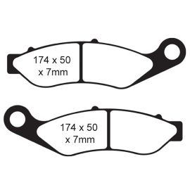 PLAQUETTES DE FREIN - SÉRIE HH - FA638HH AVANT