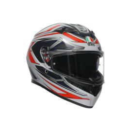 AGV Casque Intégral K3 Space | Blanc Mat/Rouge Fluo
