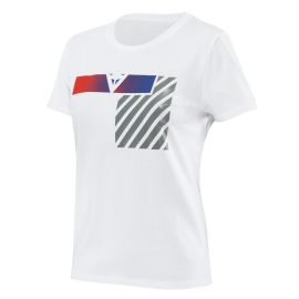 T-SHIRT ILLUSION POUR FEMME - BLANC/GRIS/ROUGE (P)