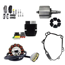 KIT STATOR + REGULATEUR LITHIUM-ION + VOLANT MOTEUR + JOINT (YAMAHA)
